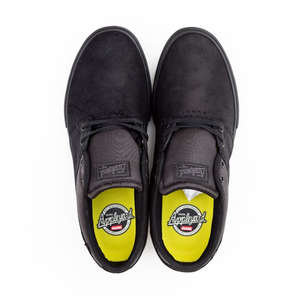 Globe Mahalo Appleyard Black/Acid Skateboard Shoes, NEW in the box